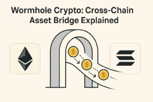 Wormhole crypto protocol connecting blockchain networks for asset transfer.