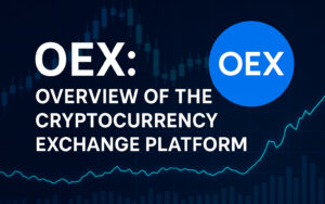An image featuring OEX logo, trading chart, and article title