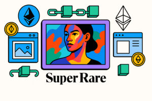Super Rare - NFT digital art marketplace with blockchain technology and Ethereum elements